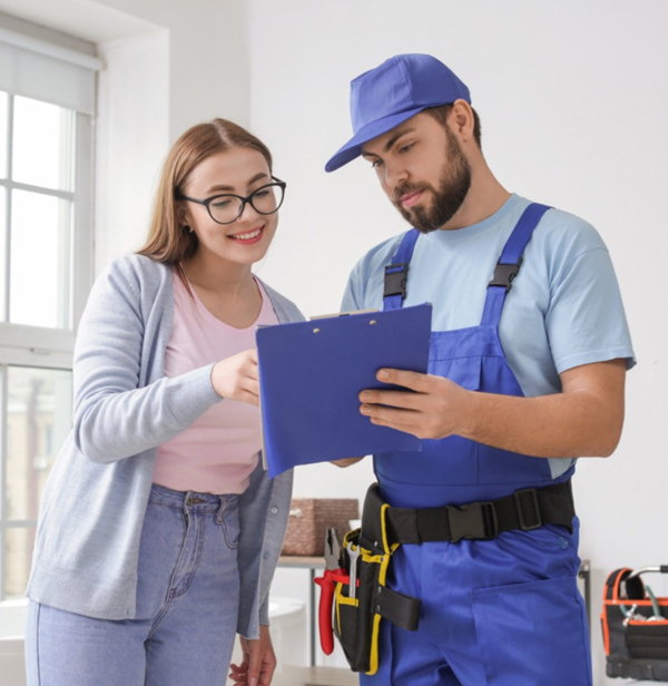 Hydraulik podczas montażu